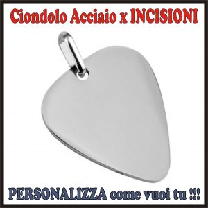 incisione personalizzazione ciondolo medaglia collana bracciale acciaio da incidere personalizzare fotoincisione personalizzata