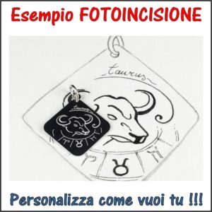 fotoincisione ciondolo, charm, pendente, medaglia, bracciale, collana, anello, orecchini, personalizzare, incidere